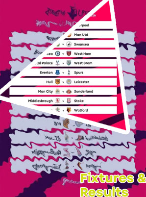Epl table results and fixtures